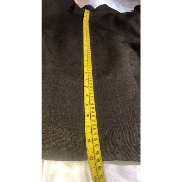 Pendleton Mock Neck Brown Lined Zip Blazer Jacket 100% Virgin Wool Size 16W - Picture 10 of 13